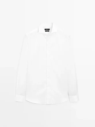 Slim Fit -kauluspaita, 100 % puuvillatwilliä