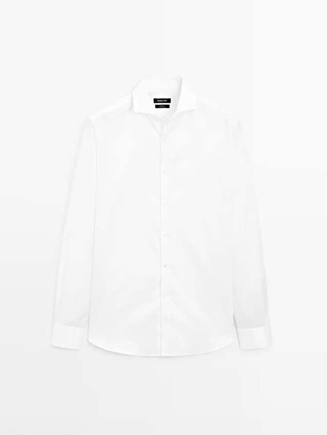 Slim Fit -kauluspaita, 100 % puuvillatwilliä Slim Fit -kauluspaita, 100 % puuvillatwilliä