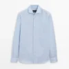 Slim Fit -kauluspaita, mikroruudullinen, 100 % puuvillaa Slim Fit -kauluspaita, mikroruudullinen, 100 % puuvillaa