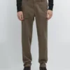 Slim-fit-malliset mikrokuvioidut housut Slim-fit-malliset mikrokuvioidut housut