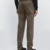 Slim-fit-malliset mikrokuvioidut housut Slim-fit-malliset mikrokuvioidut housut