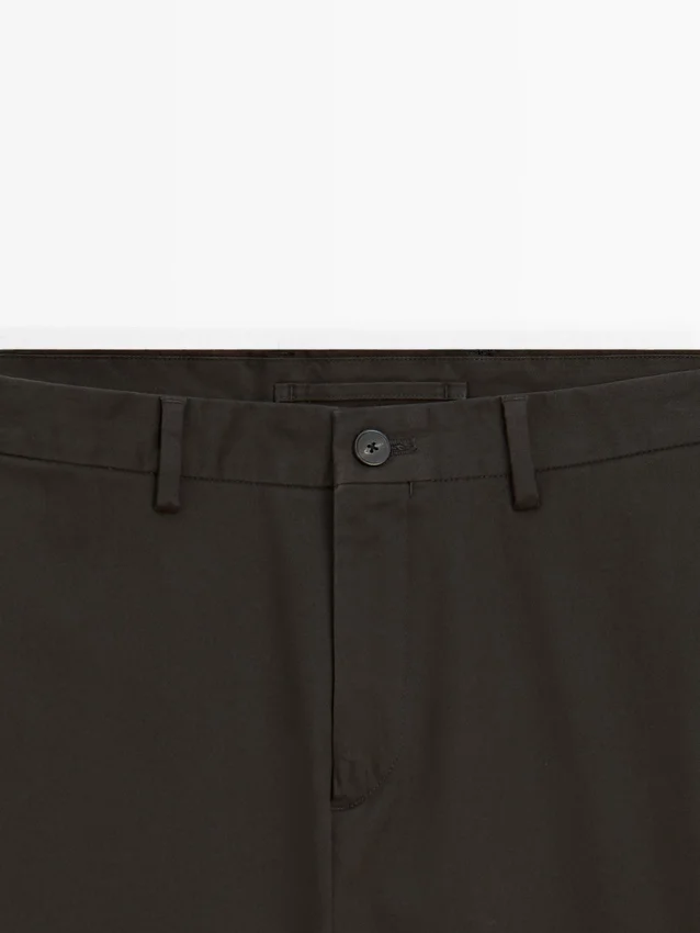 Slim Fit -puuvillahousut Slim Fit -puuvillahousut