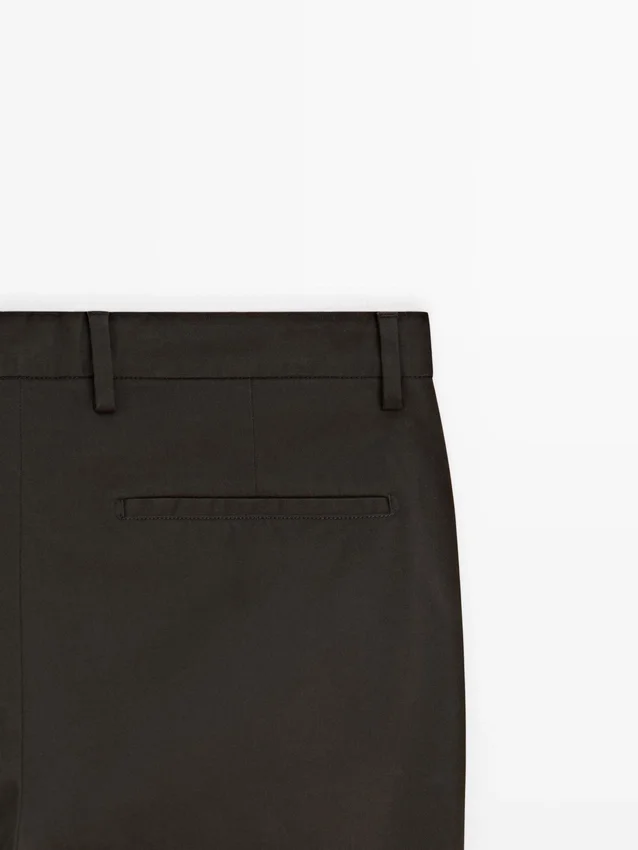 Slim Fit -puuvillahousut Slim Fit -puuvillahousut