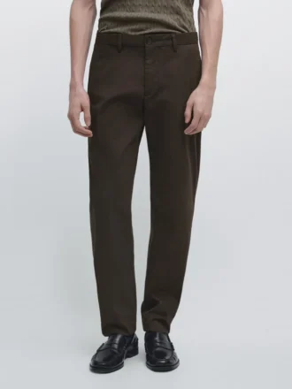 Slim Fit -puuvillahousut