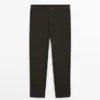 Slim Fit -puuvillahousut Slim Fit -puuvillahousut