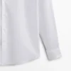 Slim Fit -puuvillakauluspaita, jossa on kaksinkertaiset hihansuut Slim Fit -puuvillakauluspaita, jossa on kaksinkertaiset hihansuut