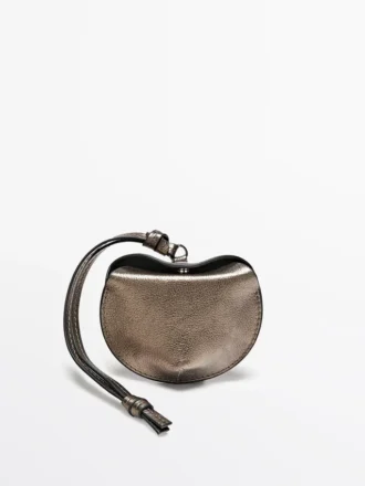 Taitettava nappanahkainen Airpods-kotelo