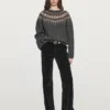 Villainen jacquard-neulepusero Villainen jacquard-neulepusero