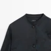 Väljä jacquard-kauluspaita Väljä jacquard-kauluspaita